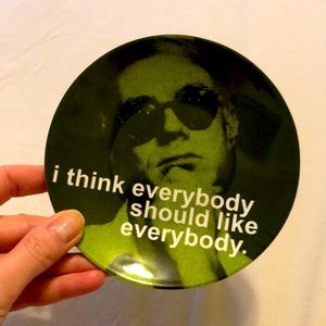 CB2 Andy Warhol plastic plate